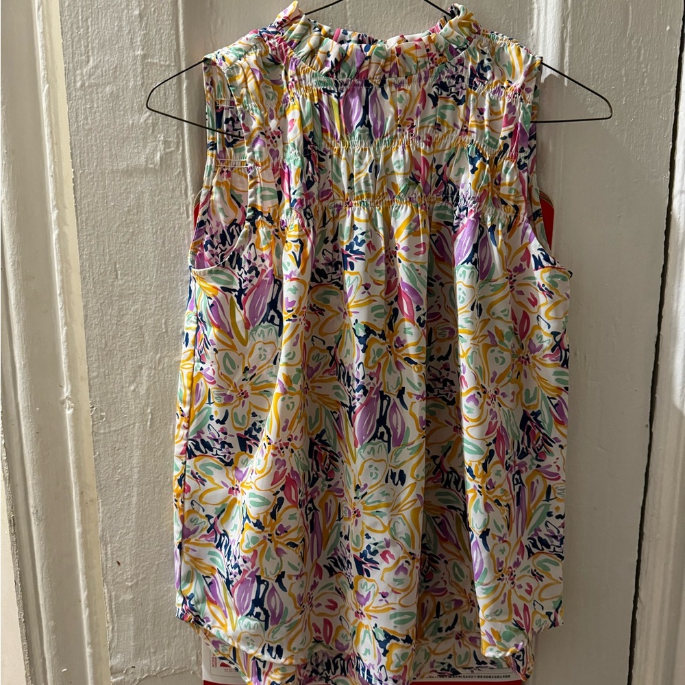 Multicolored Sleeveless Blouse Size S